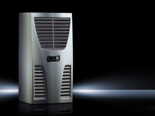SK3303600 Rittal air conditioner 230V500W width 280 height 550 depth 210 stainless steel wall-mounted cooling device TopTherm Blue e-SK3303.600