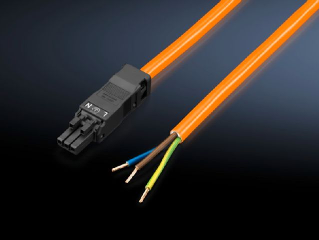 SZ2500500 Rittal enclosures Connection cable Length 3000mm Orange - Rittal air conditioning Rittal electric cabinet Rittal busbar Rittal fan Rittal PDU SZ2500.500
