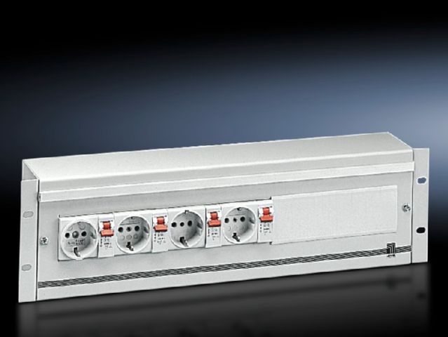 DK7480035 Rittal enclosures Energy-Box 3U Width 482.6mm Height 132.5mm Depth 155mm - Rittal air conditioning Rittal electric cabinet Rittal busbar Rittal fan Rittal PDU DK7480.035