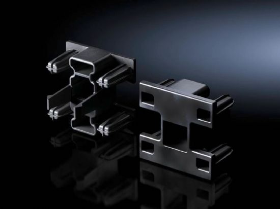 TS8000100 Rittal enclosures Fixed Clamping Corner for Flex-Block Angle Connectors in Parallel Enclosures - Rittal air conditioning Rittal electric cabinet Rittal busbar Rittal fan Rittal PDU TS8000.100