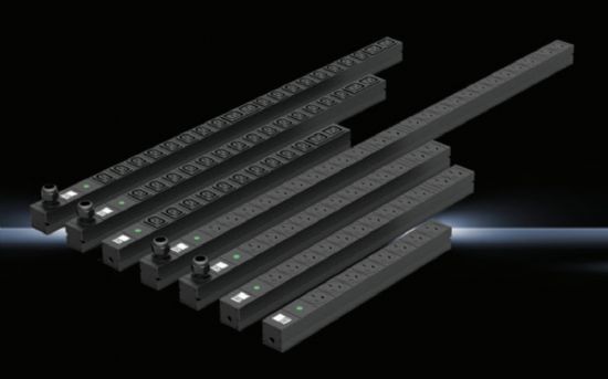 SR1194520 Rittal enclosures PDU Aluminum Extrusion Profile 44(D)×44(W)×827(L)mm 16-Position IEC320 (14×C13+2×C19) 32A - Rittal air conditioning Rittal electric cabinet Rittal busbar Rittal fan Rittal PDU SR1194.520