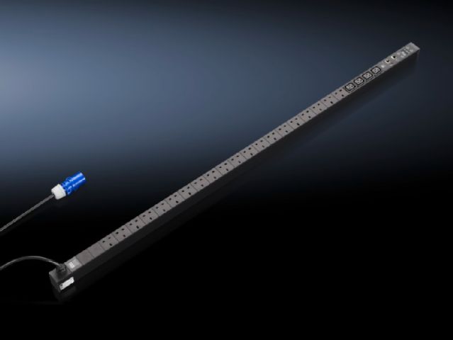 DK7955521 Rittal enclosures PDU UK, metered version Width 44mm Depth 62mm Length 1695mm 20xBS 1363, 4xC19, black,UK ,1~,16A - Discontinued Replacement model DK7979822/DK7979.822 - Rittal air conditioning Rittal electric cabinet Rittal busbar Rittal fan Rittal PDU DK7955.521