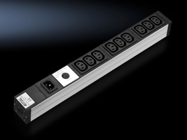DK7240201 Rittal enclosures Socket strip for IEC 320 connectors With IEC 320 input - Rittal air conditioning Rittal electric cabinet Rittal busbar Rittal fan Rittal PDU DK7240.201