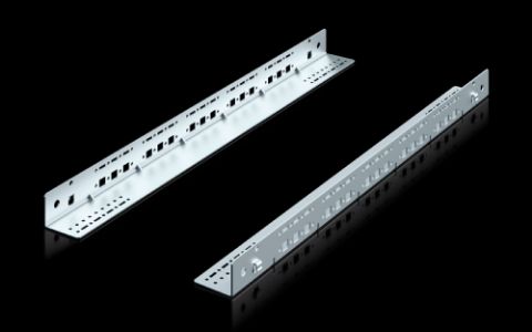 DK5501420 Rittal enclosures Slide rail, 1U, static installation for VX IT, TS IT, TX CableNet Distance between mounting levels 445mm - Rittal air conditioning Rittal electric cabinet Rittal busbar Rittal fan Rittal PDU DK5501.420