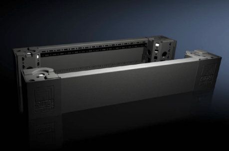 VX8620004 Rittal cabinet base corner connector, 100mm high, for cabinets 850mm wide, suitable for VX, TS, TS IT, SE, CM, TP, PC, IW, TE. Discontinued; replacements include VX8640004/VX8640.004-Rittal cabinets/Rittal air conditioning/Rittal electric cabinet/Rittal fan/Rittal PDU/rittal-VX8620.004