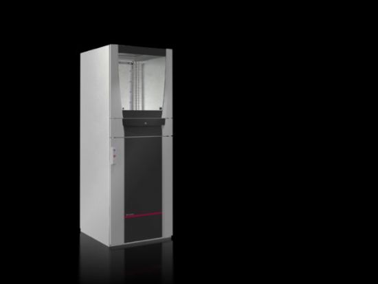 PC5051253 Rittal cabinet with PC and IW glass doors, 592mm wide and 436.5mm high, featuring a viewing window with single-pane safety glass-Rittal cabinets/Rittal air conditioning/Rittal electric cabinet/Rittal fan/Rittal PDU/rittal-PC5051.253