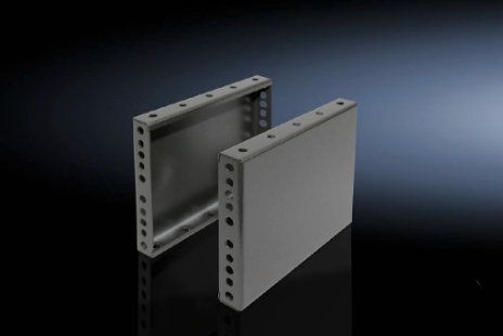 TS8602040 Rittal cabinet side base guard plate, 200mm high, for cabinet depth 400mm, made of RAL7022 steel plate-Rittal enclosures/Rittal air conditioning/Rittal electric cabinet/Rittal fan/Rittal PDU-TS8602.040