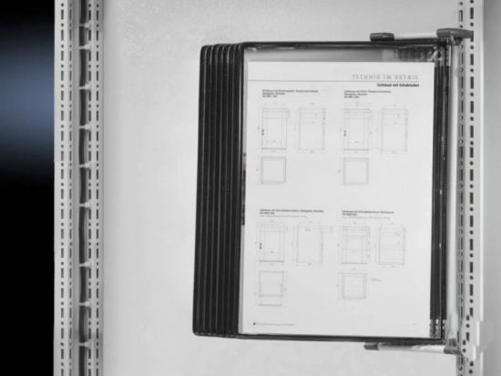 CP6013100 Rittal cabinet with transparent panel and wall fasteners for storing DIN/A4 specification testing and planning documents-Rittal enclosures/Rittal air conditioning/Rittal electric cabinet/Rittal fan/Rittal PDU-CP6013.100