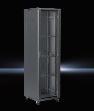FR7936642 Rittal Enclosure Server Rack Mesh Door 42U Width 800mm Height 2075mm Including Casters Height & Depth 600mm FR7936.642
