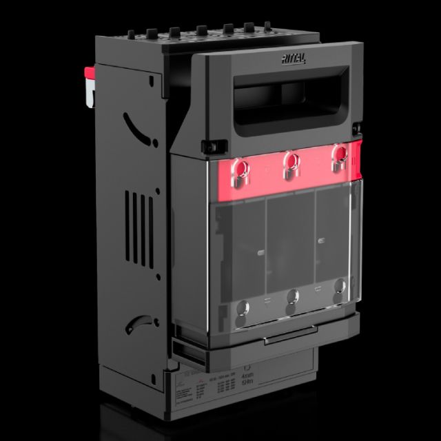 RX9364010 Rittal Busbar System RiLineX Fuse Holder (W106xH195xD105); Rated Current 30A; Class J Fuse (Length 57mm, Diameter 21mm)-Rittal cabinet/Rittal air conditioning/Rittal electric cabinet/Rittal fan/Rittal PDU-RX9364.010