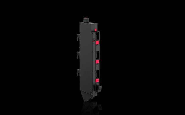 RX9364004 Rittal Busbar System RiLineX Fuse Holder (Width 27, Height 263, Depth 123.5; 30 A; Class C Fuses; with Electronic Fuse Monitoring)-Rittal cabinet/Rittal air conditioning/Rittal electric cabinet/Rittal fan/Rittal PDU-RX9364.004
