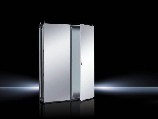 TS8456600 Rittal Enclosure Stainless Steel Parallel Cabinet System TS8 1200mm wide, 1800mm high, 400mm deep; Mounting plate width 1099mm, height 1696mm; 2 doors; IP55-Rittal cabinet/Rittal air conditioning/Rittal electric cabinet/Rittal fan/Rittal PDU-TS8456.600