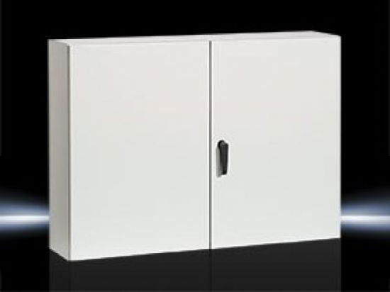 WM8017565 Rittal Enclosure WM Series Wall-Mounted Double-Door Cabinet, Width 1200mm, Height 760mm, Depth 250mm, Mounting Plate Width 1150mm, Height 710mm, Doors with 2 Three-Point Locks-Rittal cabinet/Rittal air conditioning/Rittal electric cabinet/Rittal fan/Rittal PDU-WM8017.565